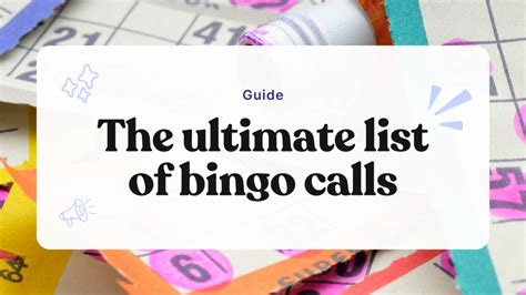 funny bingo number names|Bingo calls: A complete list of bingo nicknames.